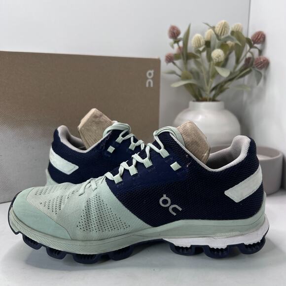 On Cloudsurfer 6 Running Athletic Sneakers Lace Up Fennel Ink 54.99215 Women 7.5 - Picture 7 of 10